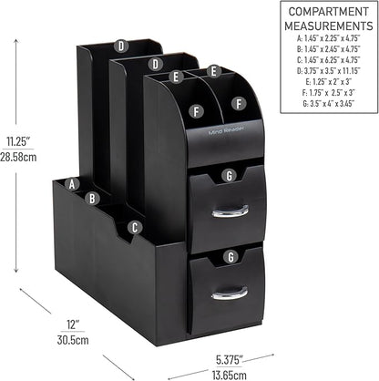 Mind Reader Cup and Condiment Station, Countertop Organizer, Coffee Bar - Image 3