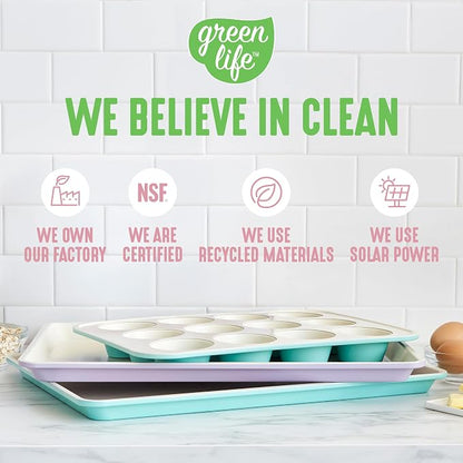 GreenLife Bakeware 18” x 13” Half Cookie Sheet Baking Pan, Non-Toxic PFAS-Free - Image 6