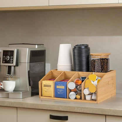Bamboo Coffee Station Organizer - Image 6