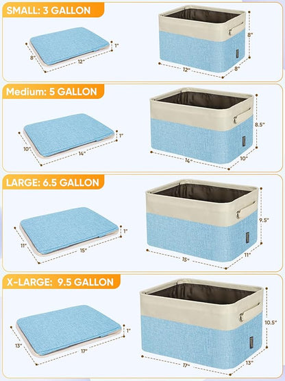 BALEINE 4 Pack Fabric Closet Storage Bins - Image 2