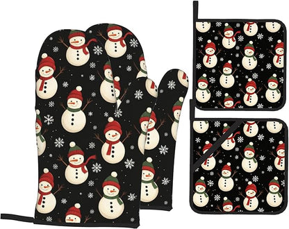 Oven Mitts and Hot Pads Set by Unknown