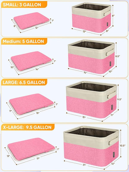 BALEINE 4 Pack Fabric Closet Storage Bins - Image 2