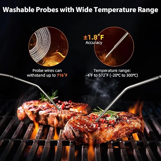 Remote Meat Thermometer Wireless, Vauno Wireless Meat Thermometer - Image 6