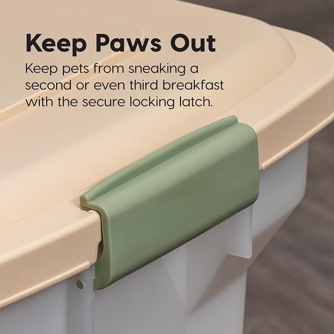 IRIS USA Dog Food Storage Container 58 lbs, Attachable Wheels, - Image 8