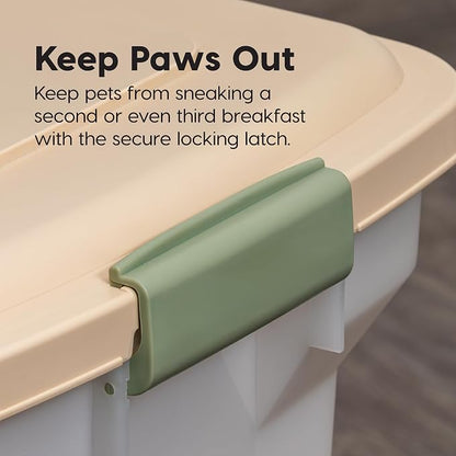IRIS USA Dog Food Storage Container 58 lbs, Attachable Wheels, - Image 8