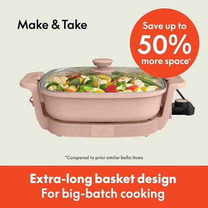 bella Make & Take Electric Skillet, Fits-anywhere™ kitchenware, EverGood™ - Image 2
