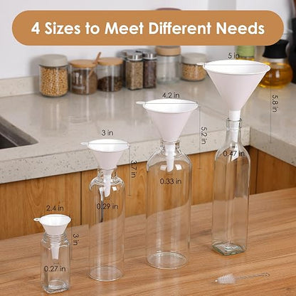 4 PCS Plastic Kitchen Funnel Set - Image 3