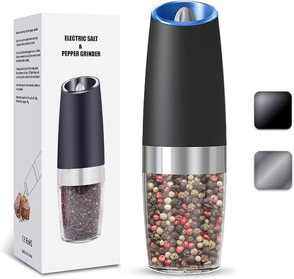UNNEES Gravity Electric Salt and Pepper Grinder, Automatic Salt And Pepper by UNNEES