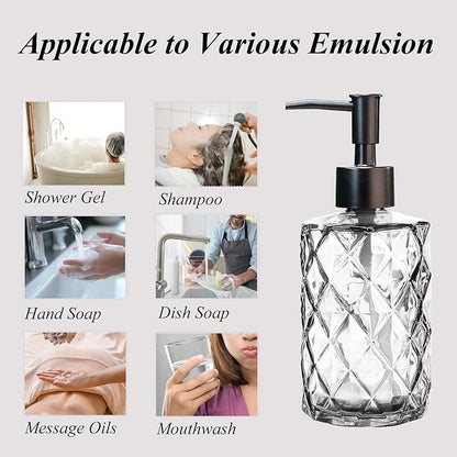 12Oz Small Glass Soap Dispenser - Image 6