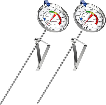 TempPro Candy Thermometer with Pot Clip, Fryer Cooking Thermometer fo Chocolate by TempPro