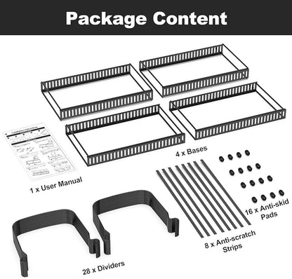 Housolution 2 Pack Baking and Cookie Sheet Organizer, Bakeware Tray Muffin Pan - Image 7