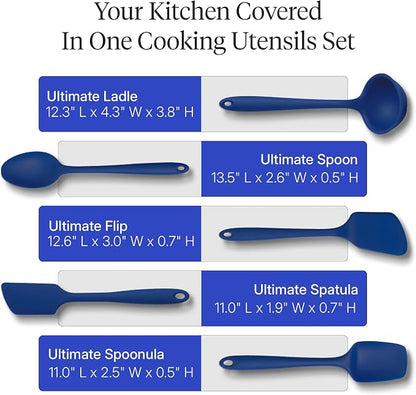 GIR: Get It Right 5-Piece Silicone Ultimate Kitchen Utensils Set - Image 3