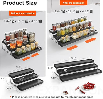 Expandable Spice Rack Organizer - Image 2