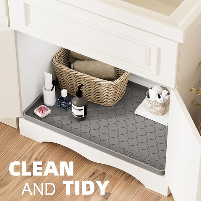 Winisok Silicone Under Sink Mat 28" x 19", kitchen Essentials and Gadgets - Image 5