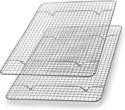 Spring Chef 8.5" x 12" Stainless Steel Cooling Racks, Wire Rack - Image 9
