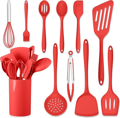 HaWare 11 PCS Silicone Cooking Utensils Set, Heat Resistant Kitchen Utensils by HaWare