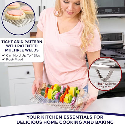 KITCHENATICS Heavy Duty Small Oven Cooling Racks - Image 4