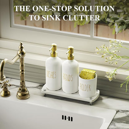 Cisily Kitchen Soap Dispenser Set Comes - Image 7