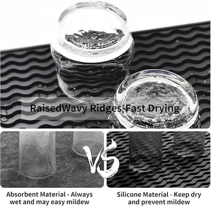 ZLR Silicone Dish Drying Mat 12" x 12" Square - Image 2