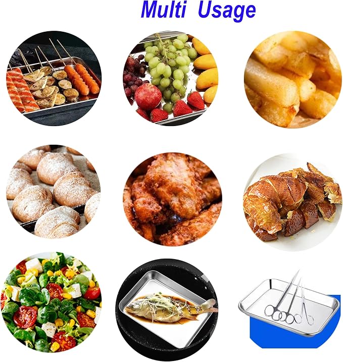 Extra Small Baking Sheet Pans Stainless Steel 304 Tiny Little Serving Tray 9.3 - Image 6