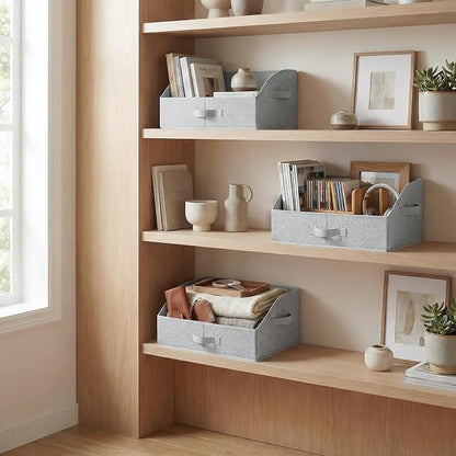 GRANNY SAYS Closet Organizer Bins, Trapezoid Storage Bin, Storage Baskets - Image 3