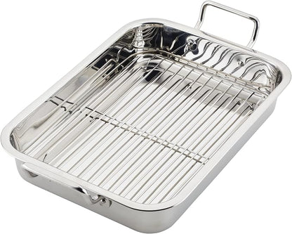 Farberware Classic Traditions Stainless Steel Roaster/Roasting Pan - Image 12
