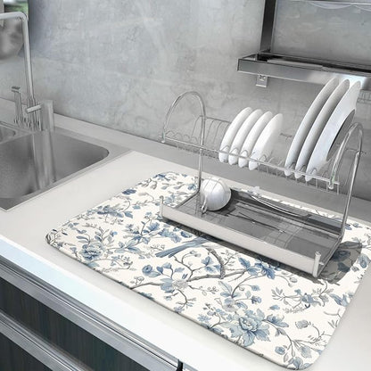 Chinoiserie Trees Dish Drying Mat - Image 5