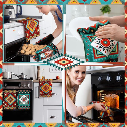 Jingmore 6 Pcs Kitchen Decor Set Accessorie Farmhouse Kitchen Towels Pot - Image 4