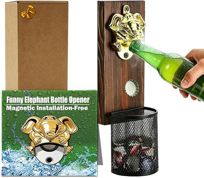Beer Magnetic Bottle Opener Wall Mounted by Rilltowpe