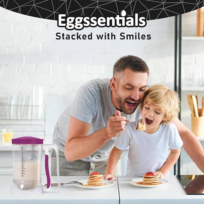 Eggssentials – Batter Dispenser Mess-Free, Squeeze Handle, Waffles & More – - Image 6