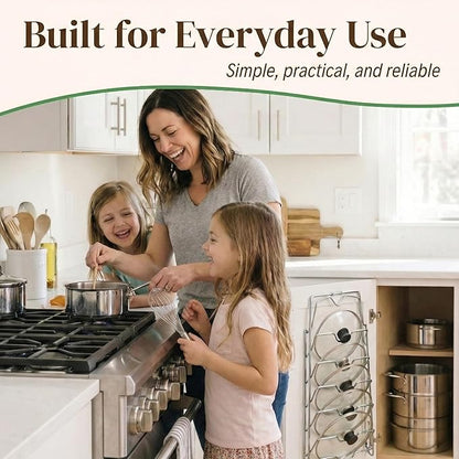 Evelots 6-Tier Pot Lid Organizer - Image 8