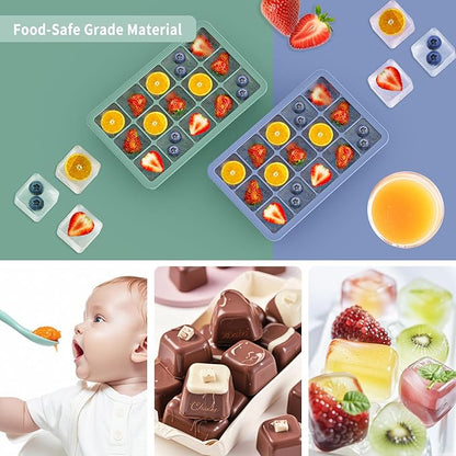 Silicone Ice Cube Tray 3 Pack, HANCELANT Ice Cube Mold, Ice Trays - Image 7