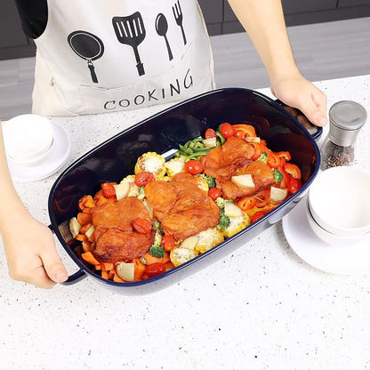 4.5 Quart Ceramic Baking Dish, Serving Bakeware - Image 3