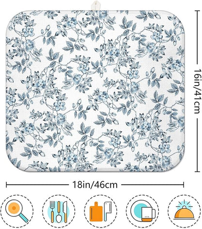 Floral Spring Small Dish Drying Mat - Image 7