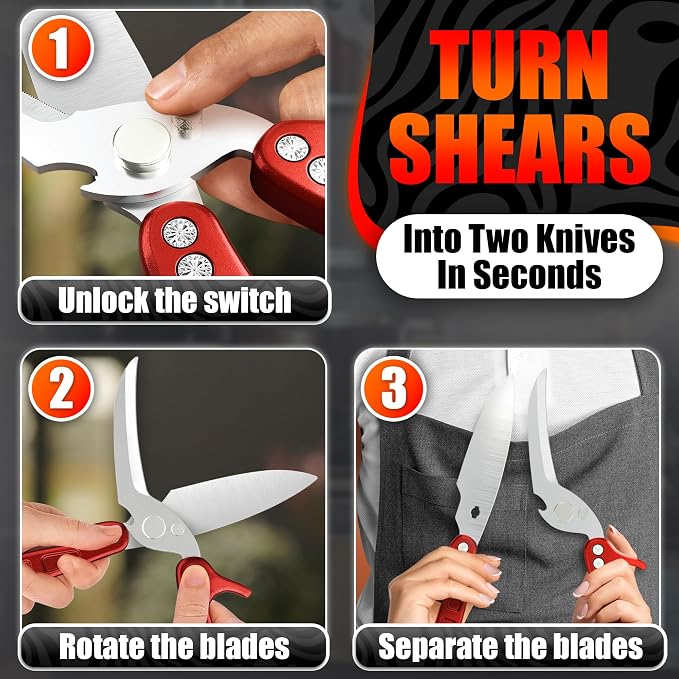 4-in-1 Kitchen Shears Heavy Duty - Image 3