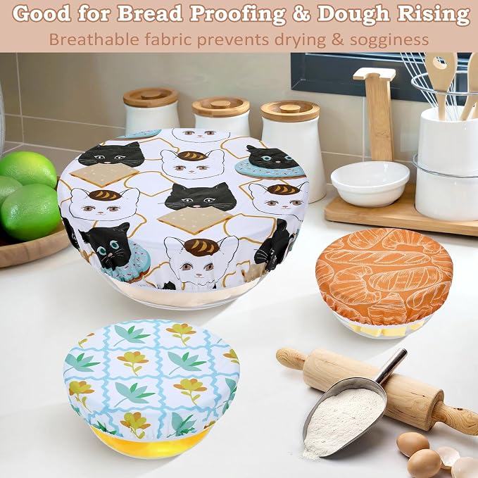 5-Size Reusable Beeswax Bowl Covers - Image 4