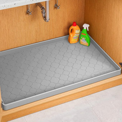 Jin&Bao Waterproof Under Sink Mat 28" x 22", Thick Silicone Mat Cabinet by Jin%26Bao