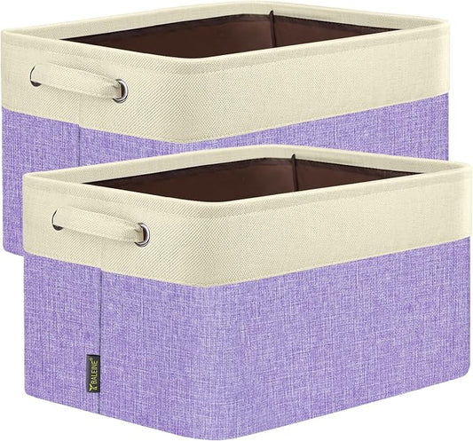 BALEINE 2 Pack Fabric Closet Storage Bins by BALEINE