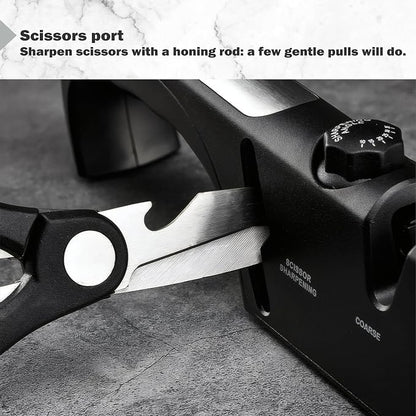 5-Angle Adjustable 10-35 Degree Professional 4-Stage Knife Sharpener, - Image 5