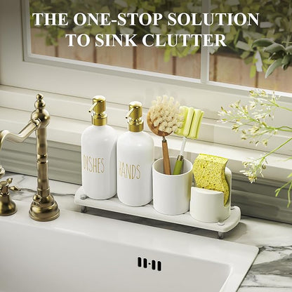 Cisily Kitchen Soap Dispenser Set Comes - Image 4