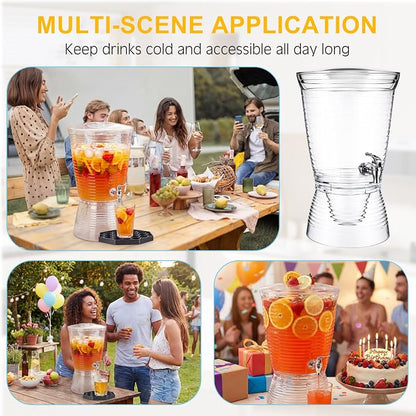 Nuenen 2 Sets of 2.6 Gallon Beverage Dispensers - Image 6
