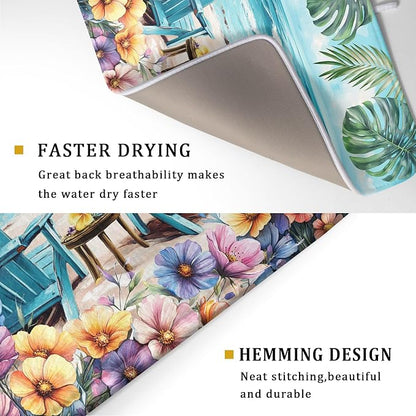 Spring Summer Sea Chair Dish Drying Mat - Image 3