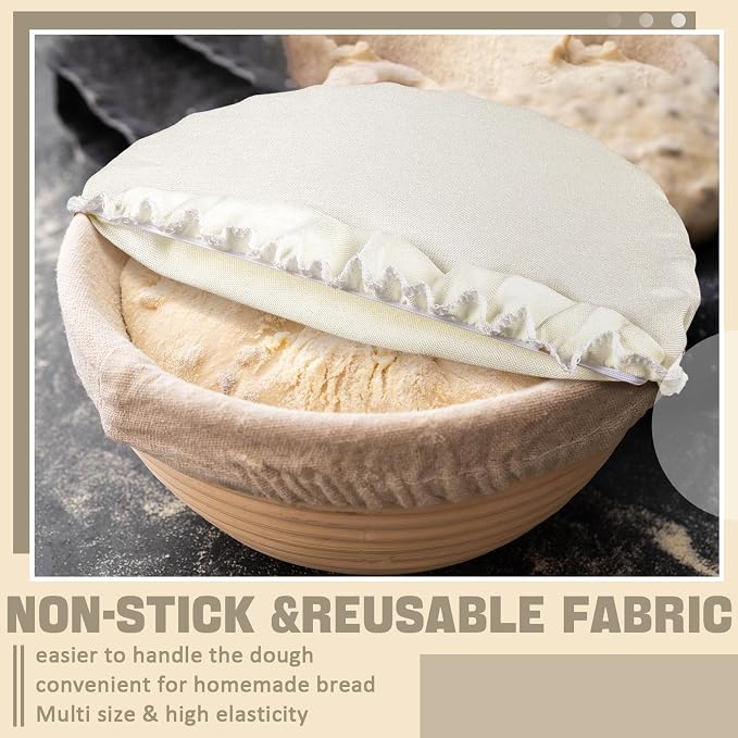 10 Pack Cloth Bowl Covers for Bread Rising - Image 6