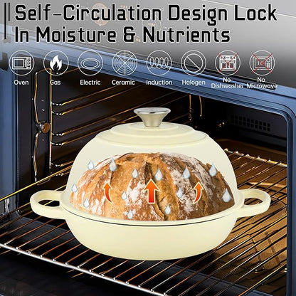 Enameled Cast Iron Bread Oven, Dutch Oven Pot - Image 4
