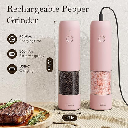 Ultrean Pepper Grinder, Rechargeable Salt and Pepper Grinder - Image 4