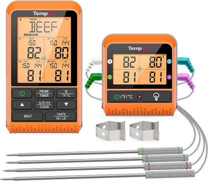 TempPro TP829 1000ft Wireless Meat Thermometer Digital by TempPro