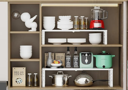 Jojocross Expandable Adjustable Stackable Kitchen Organizer, Spice Rack - Image 6