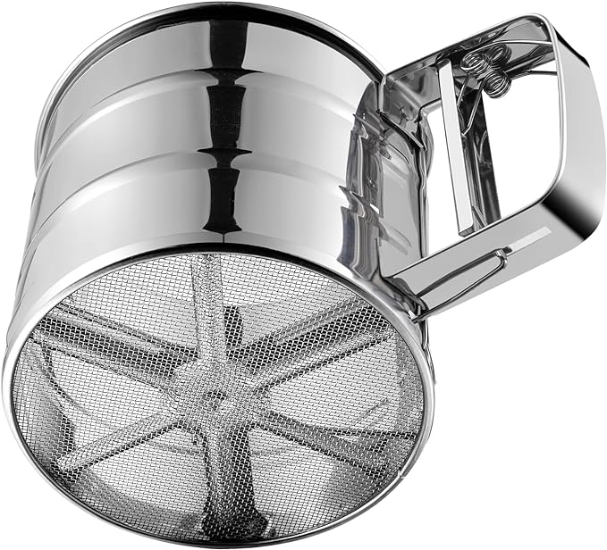 Flour Sifter, Stainless Steel Sifter by Rondauno
