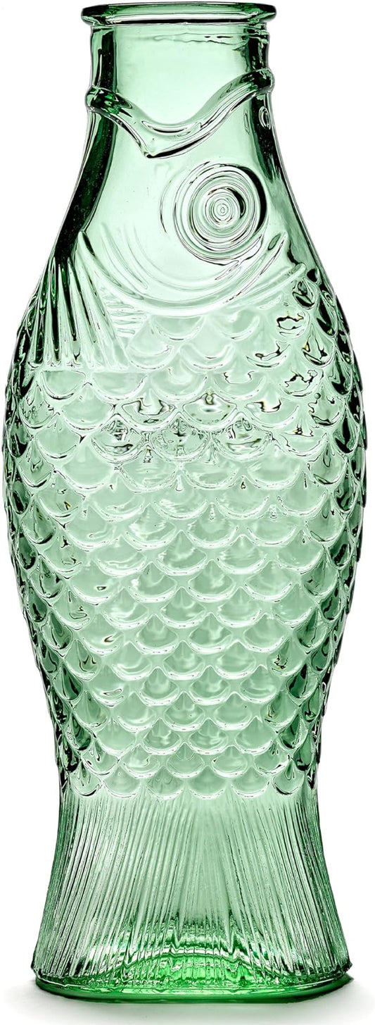 Serax Glass Water Pitcher | Fish & Fish glassware by Paola Navone | Wine Carafe by Serax