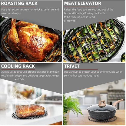 DIMESHY Roasting Rack, Enamel Finished, fit - Image 5